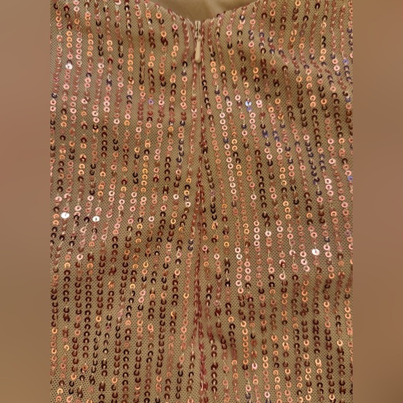 Sparkling Pink Sequin Halter Mini Dress NWOT - Picture 9 of 12